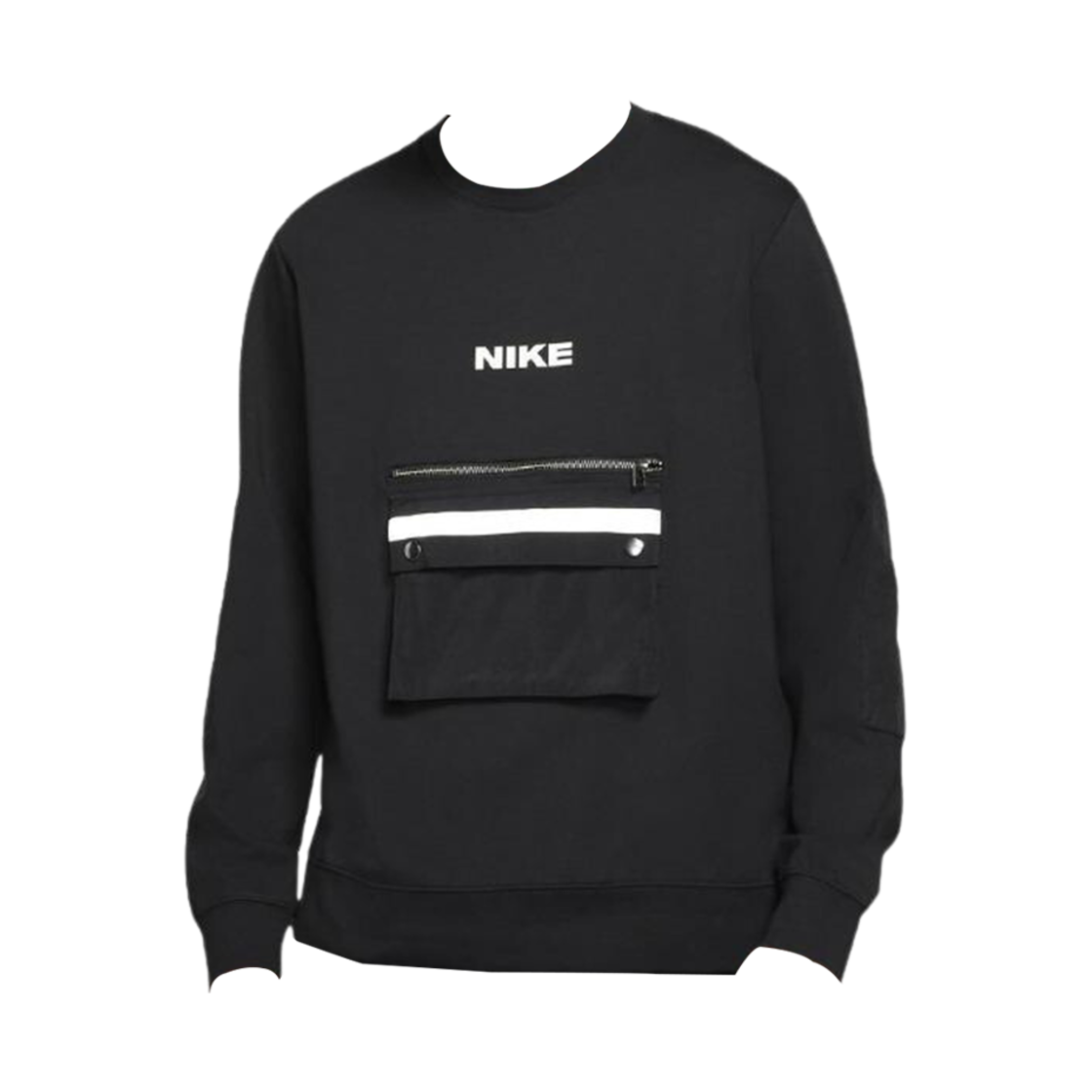 DA0070-010 Nike NSW City Made Sports Reflective Crewneck Sweatshirt Black - Asia