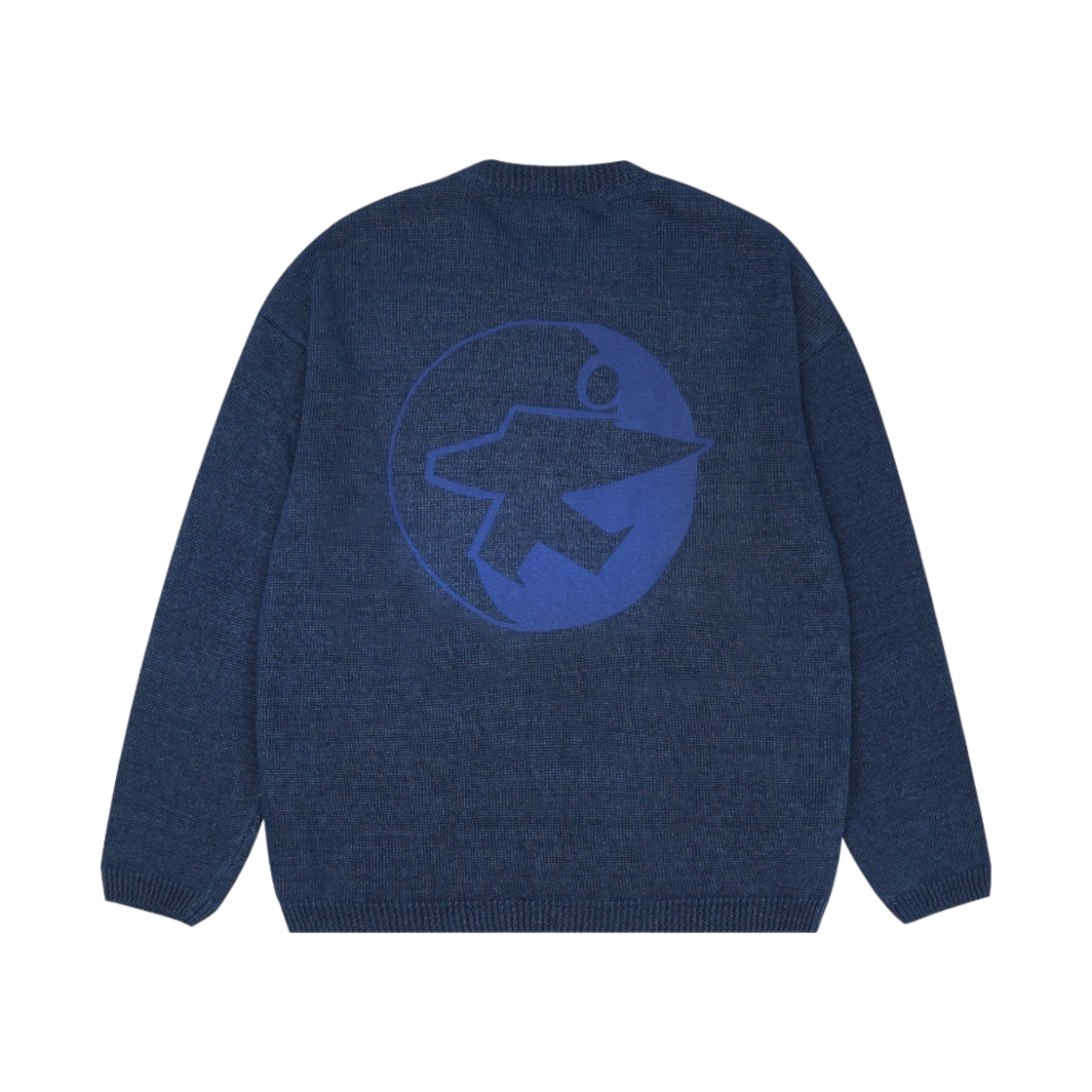 WS2223SI Stussy x Our Legacy Work Shop Sonar Roundneck Navy Linen