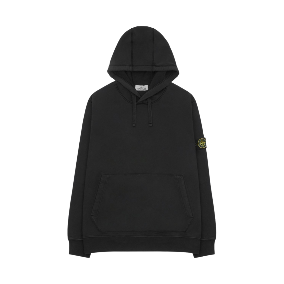 스톤 아일랜드 64151 코튼 플리스 후드 스웨트셔츠 블랙 - 22SS