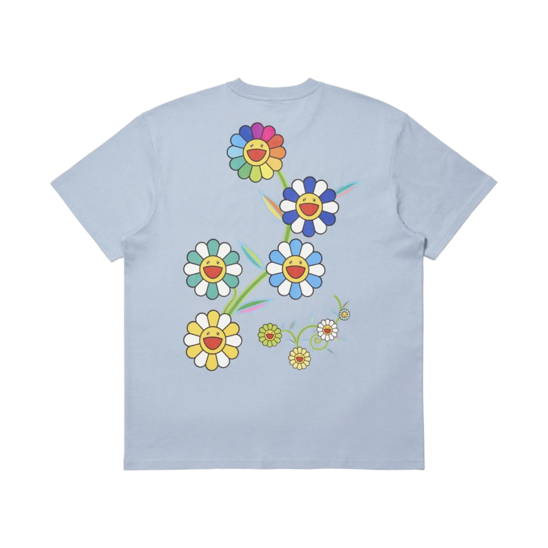 카이카이키키 x 블랙핑크 플라워 가든 티셔츠 클리어 블루(Kaikai Kiki x Blackpink Flower Garden T-Shirt Clear Blue) - 2