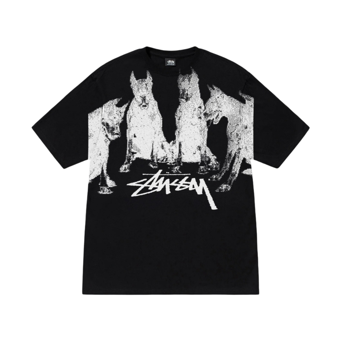 스투시 도베르만 티셔츠 블랙