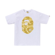 BAPE Color Camo Big Ape Head T-Shirt White Yellow