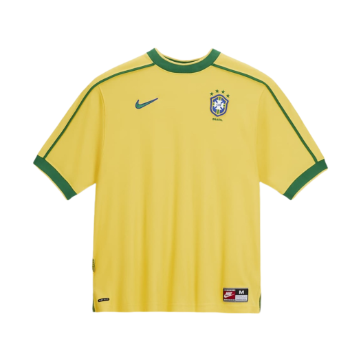 Nike Brazil 1998 Reissue Soccer Replica Jersey Varsity Maize (Non Marking Ver.)