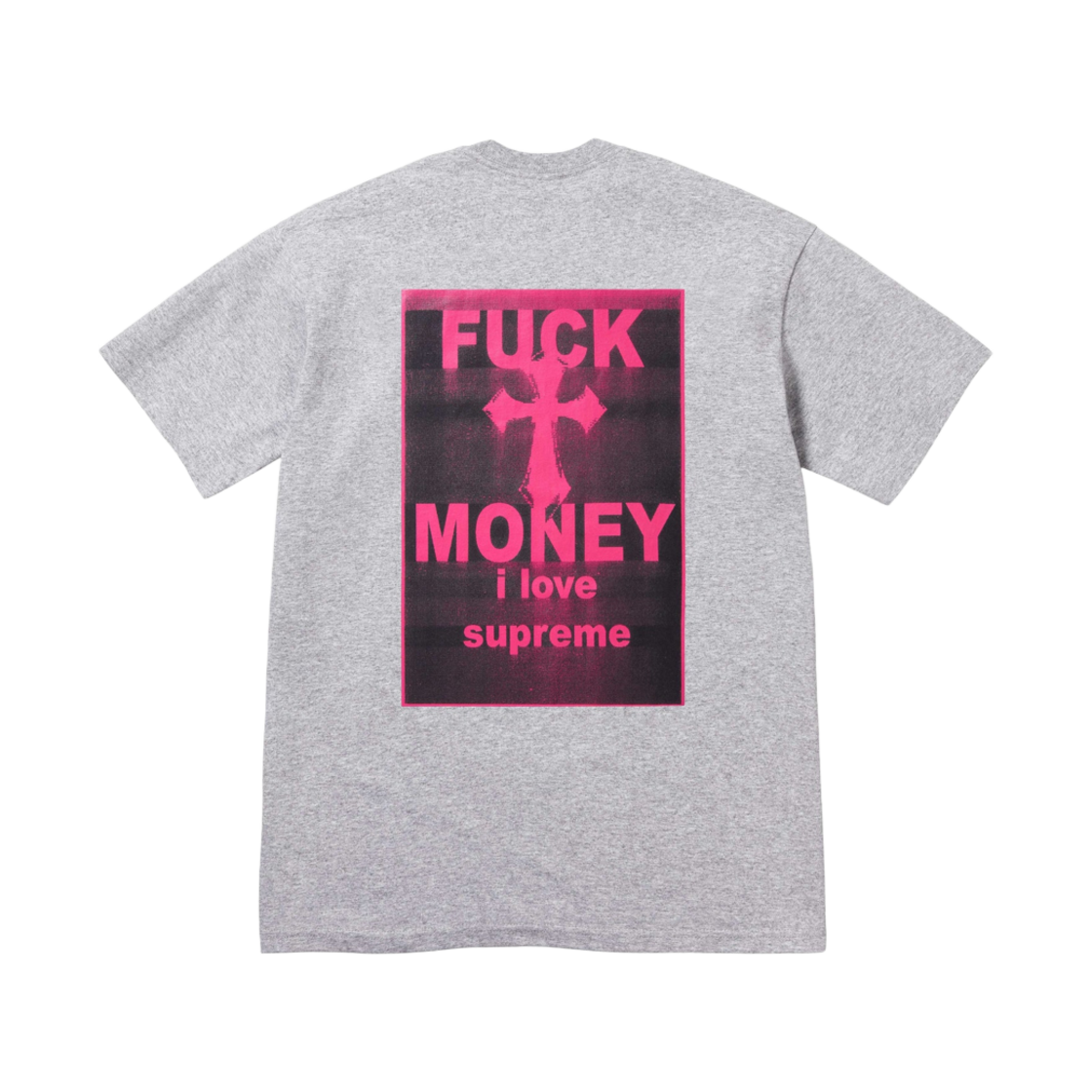 슈프림 퍽 머니 티셔츠 헤더 그레이 - 24FW