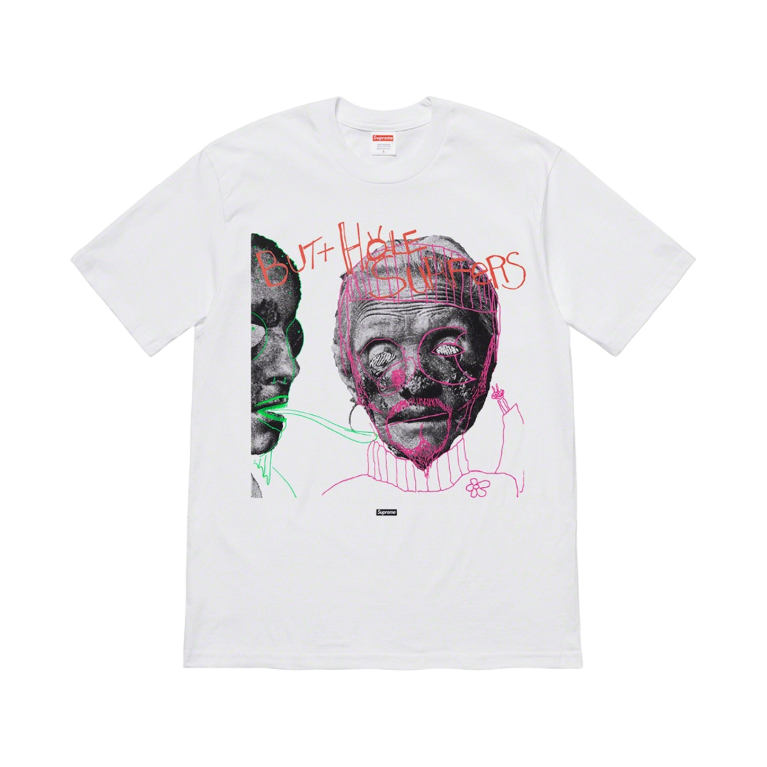 슈프림 x 버트홀 서퍼스 싸이킥 티셔츠 화이트 - 21SS(Supreme x Butthole Surfers Psychic T-Shirt White - 21SS) - 1