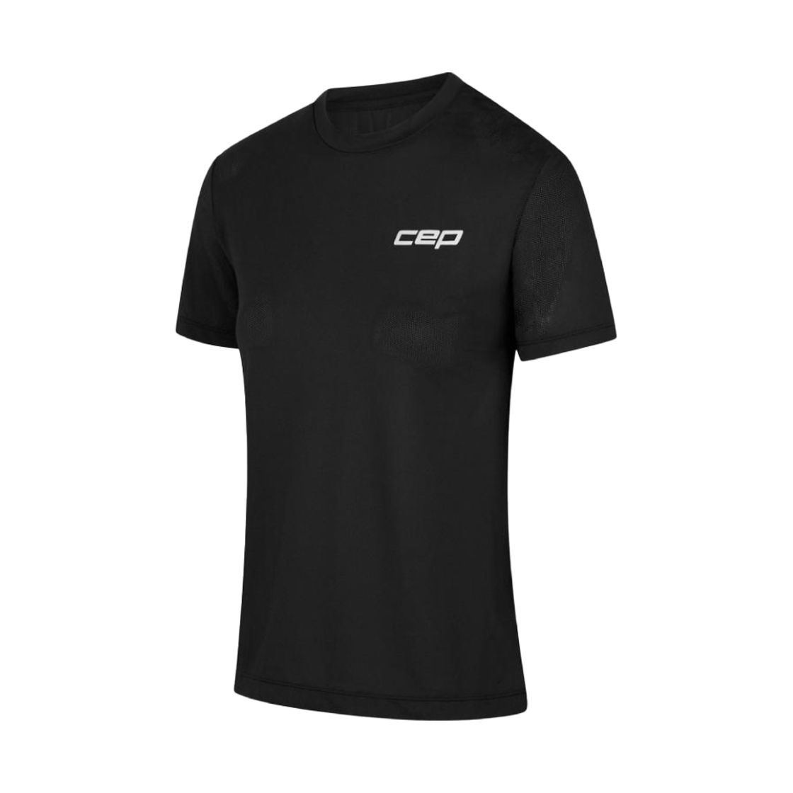 W5A3551 CEP Core Run Shirts Short Sleeve Black Women