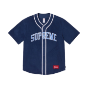 Supreme Polartec Baseball Jersey Navy - 24FW