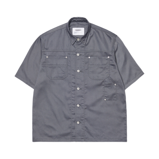 ★NOMANUAL★NM GUAYABERA HALF SLEEVE SHIRT NM GUAYABERA HALF SLEEVE SHIRT - BLACK - nomanual