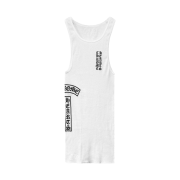Chrome Hearts T-Bar Script Logo Tank Top White