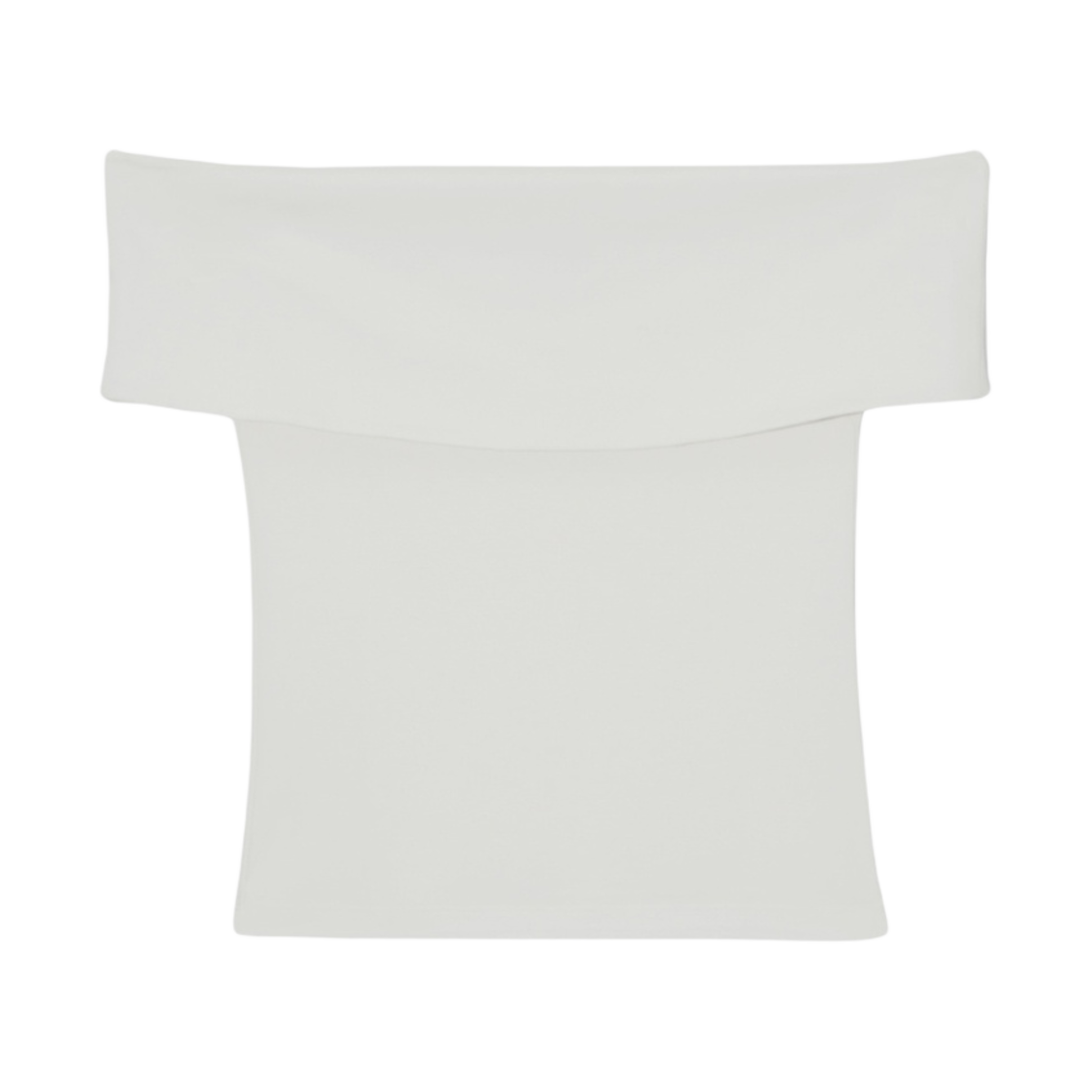 (W) 코스 오프숄더 저지 탑 화이트((W) COS Off-Shoulder Jersey Top White) - 1