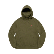 Supreme Small Box Facemask Zip Up Hooded Sweatshirt Dark Olive - 21FW