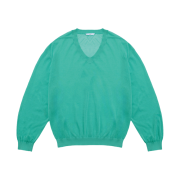 STU Sheer V-neck Knit Mint
