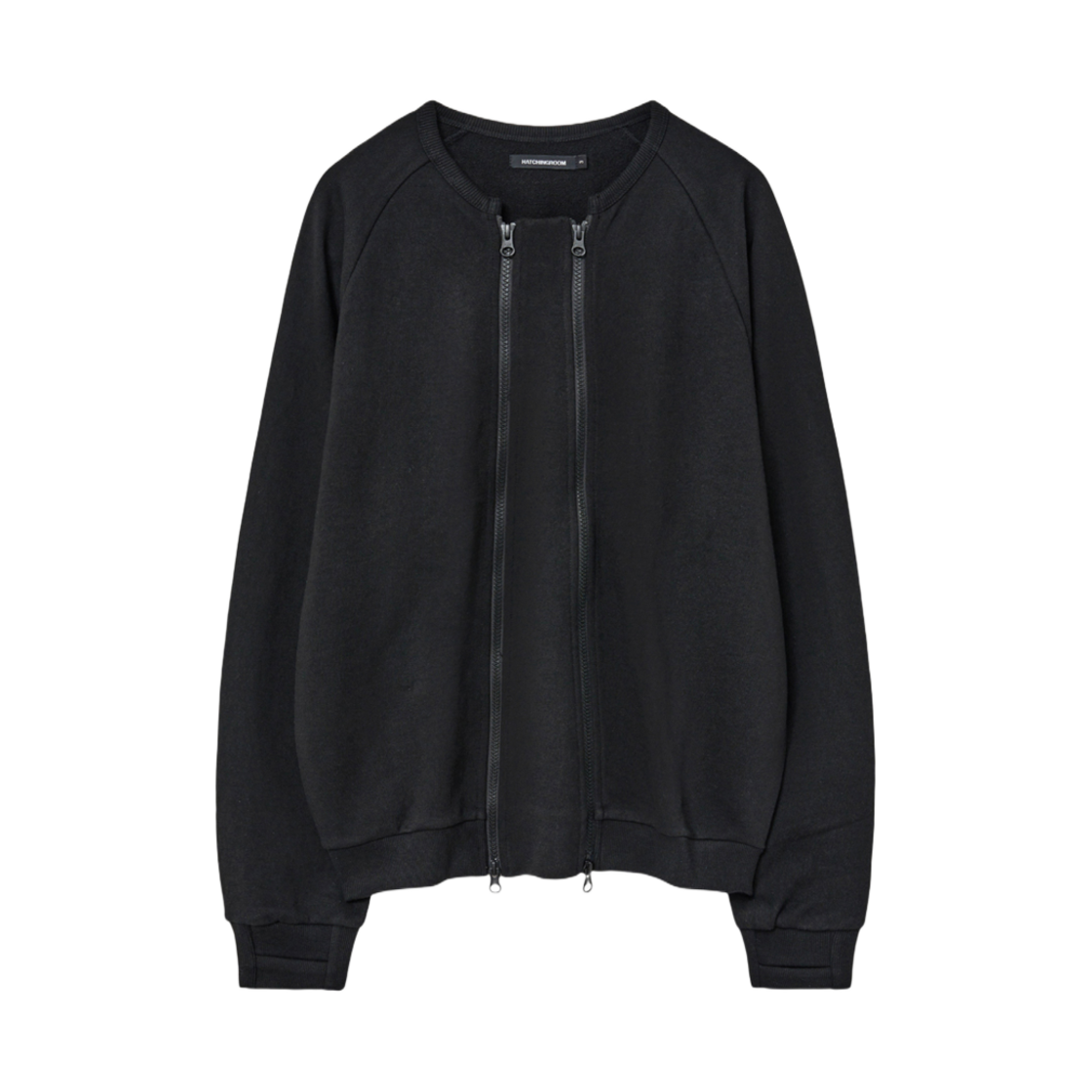 해칭룸 듀얼 집 가디건 블랙(Hatchingroom Dual Zip Cardigan Black) - 1