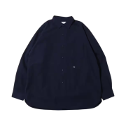 Nanamica Regular Collar Wind Shirt Dark Navy
