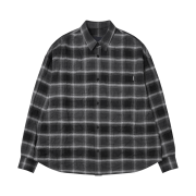 Juun.J Wrinkle Check Overfit Shirt Ash - 25SS
