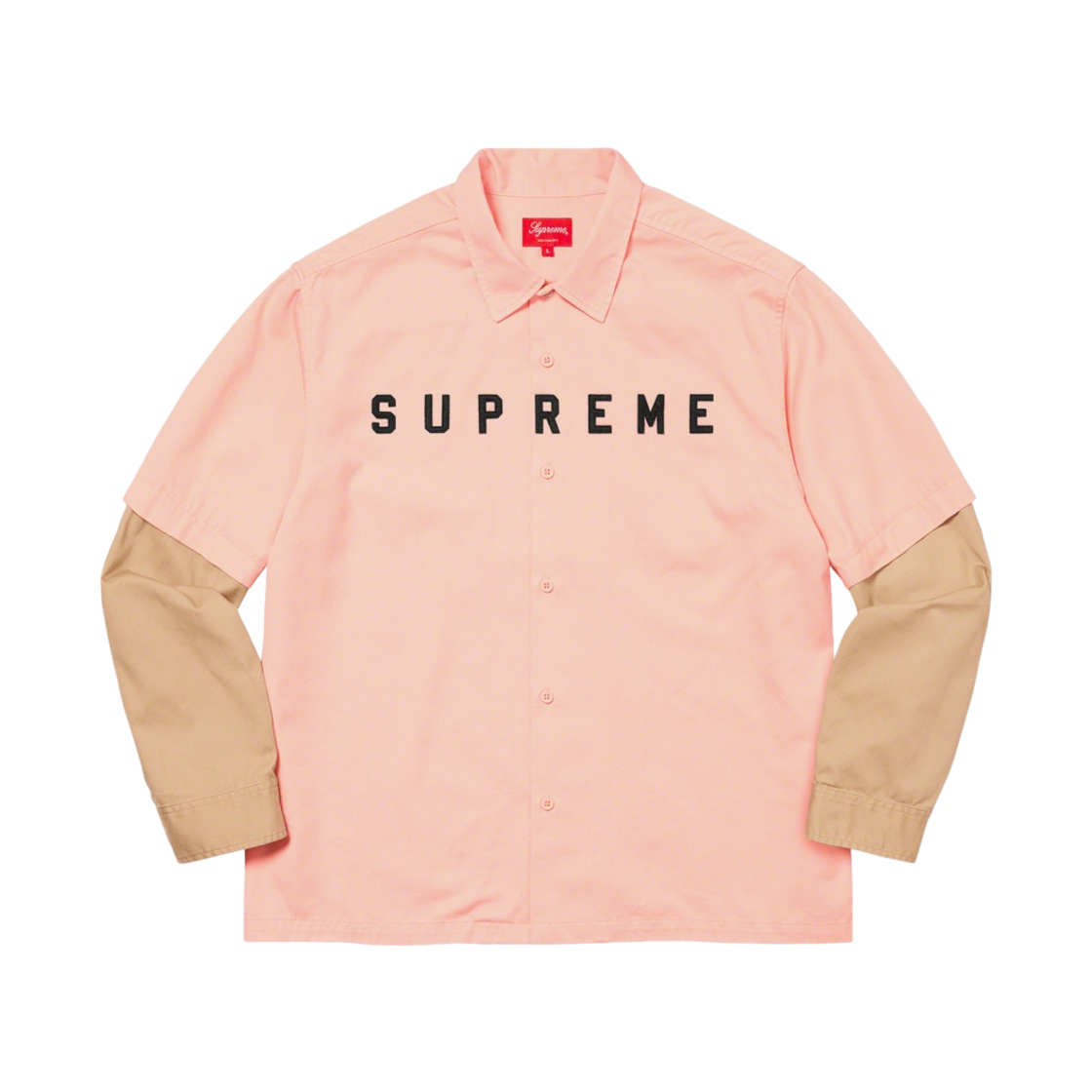 - Supreme 2-Tone Work Shirt Pink - 20FW