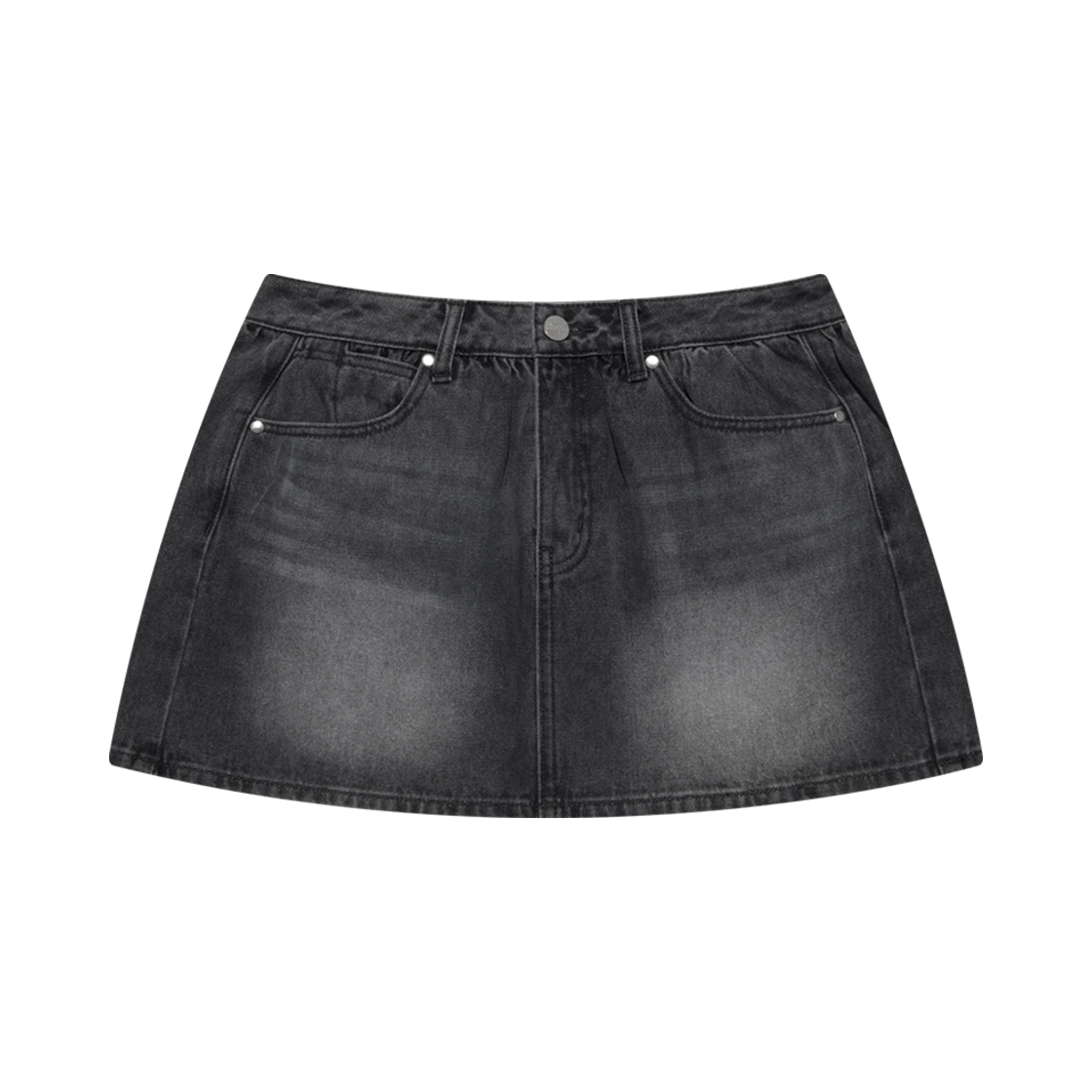 랭글러 (W) 펌킨 데님 미니 스커트 그레이(Wrangler (W) Pumpkin Denim Mini Skirt Grey)