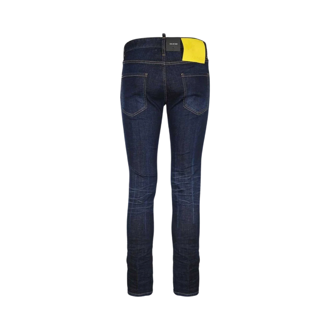 디스퀘어드2 D2 메이플 옐로우 데님 패치 캣 워싱 진 블루(Dsquared2 D2 Maple Yellow Denim Patch Cat Washing Jeans Blue) - 2