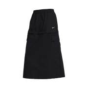 (W) Nike NSW Essential Mid-Rise Woven Cargo Midi Skirt Black - Asia