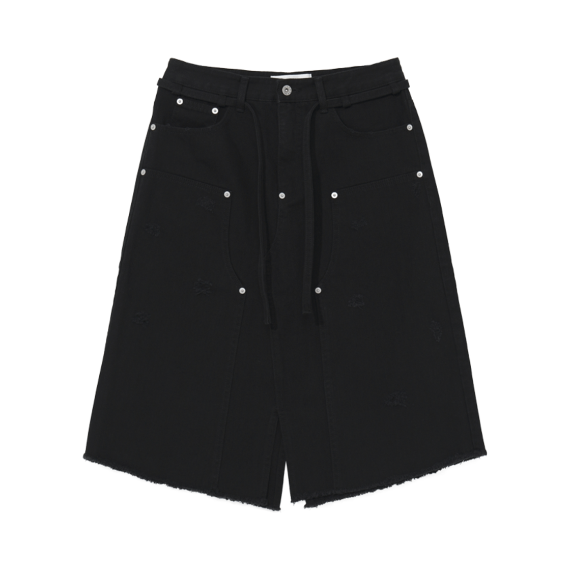 경 더블니 스커트 블랙(Gyeong Double Knee Skirt Black)