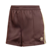 (W) Adidas 3-Stripes Satin Shorts Shadow Brown - KR Sizing