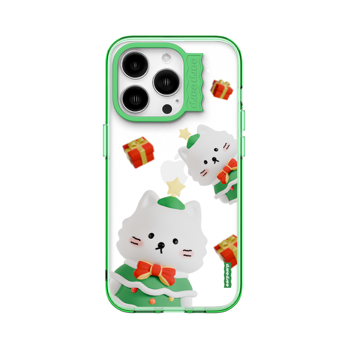 E2411_0529 earpearp Tree Style Chichi Green Wave Label Case
