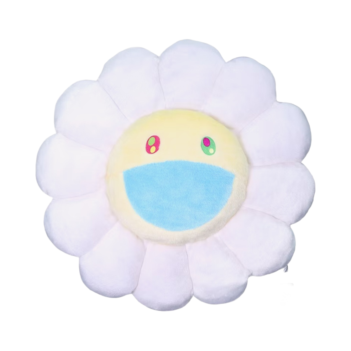 카이카이키키 플라워 쿠션 60cm 화이트 옐로우(Kaikai Kiki Flower Cushion 60cm White Yellow)