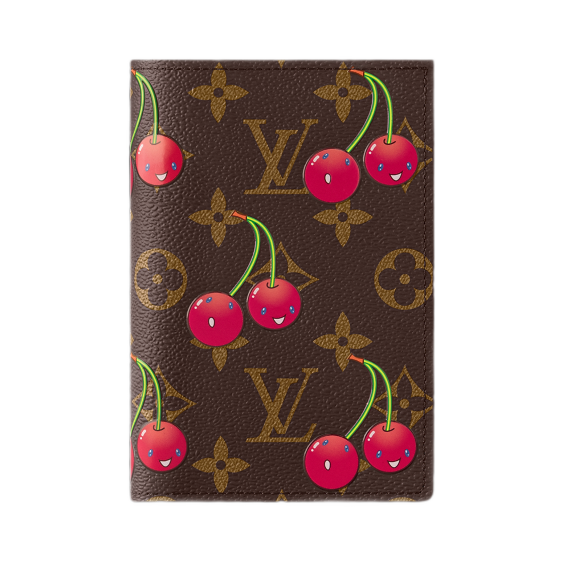 루이비통 x 무라카미 타카시 패스포트 커버 모노그램 체리 코팅 캔버스(Louis Vuitton x Murakami Takashi Passport Cover Monogram Cherry Coated Canvas)