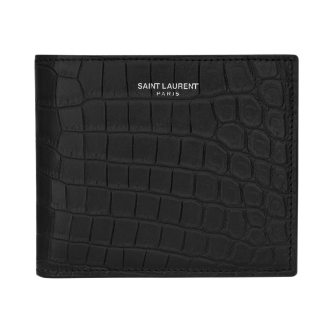 생로랑 크로커다일 엠보스드 레더 파리 이스트/웨스트 지갑 블랙(Saint Laurent Paris East/West Wallet in Crocodile Embossed Leather Black)
