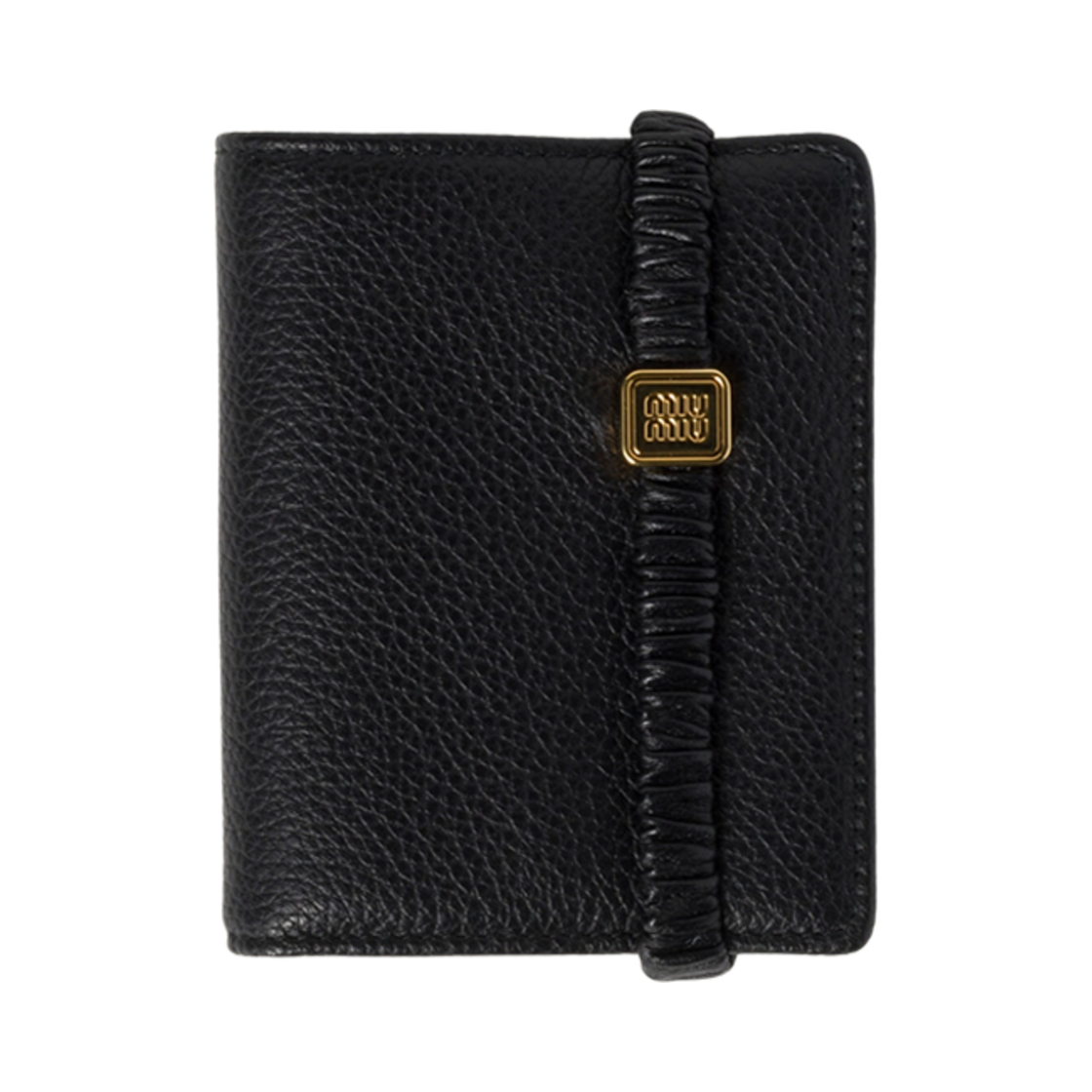 미우미우 스몰 레더 월렛 블랙(Miu Miu Small Leather Wallet Black) - 1