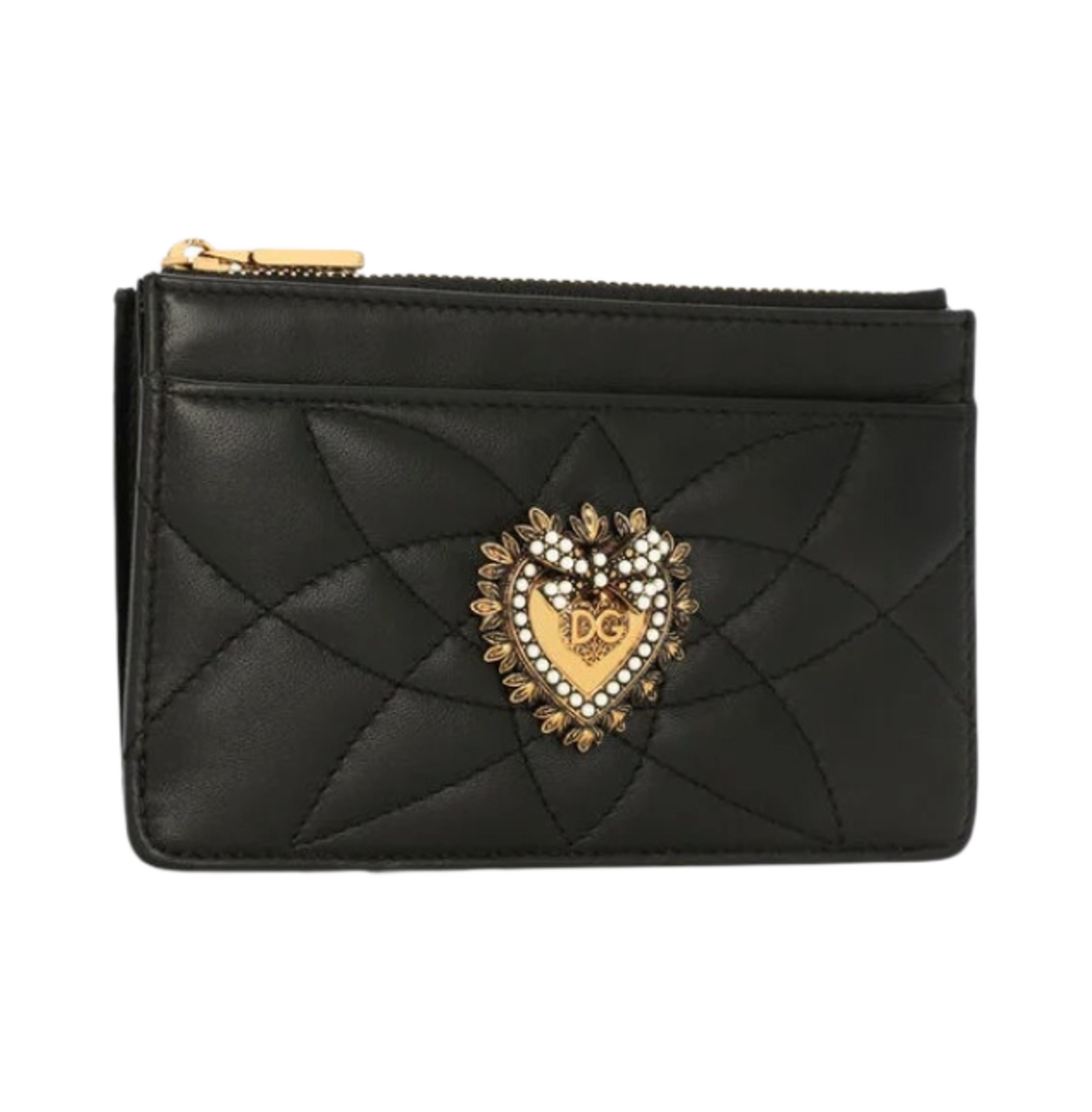 돌체 앤 가바나 미디움 디보션 카드 홀더 블랙(Dolce & Gabbana Medium Devotion Card Holder Black) - 2