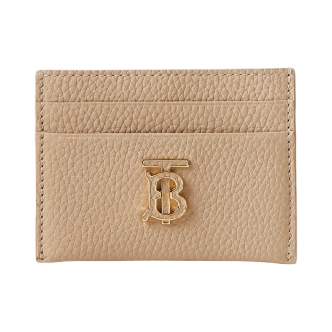 8066023 Burberry Grainy Leather TB Card Case Oat Beige