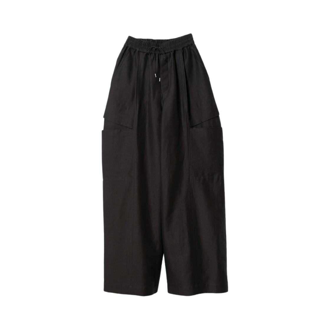 뷰티풀피플 린넨 코튼 새틴 보우 실루엣 팬츠 차콜(Beautiful People Linen Cotton Satin Bow Silhouette Pants Charcoal)