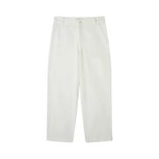 (W) Maison Kitsune Casual Pants Milky White