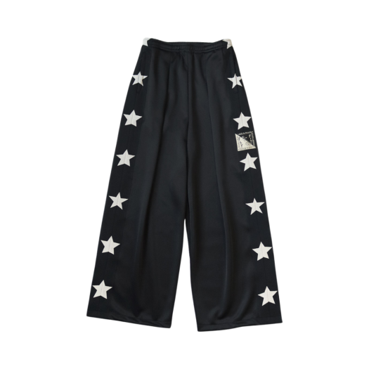Kapital Stuntman & Woman Smooth Jersey Baggy Track Pants Black