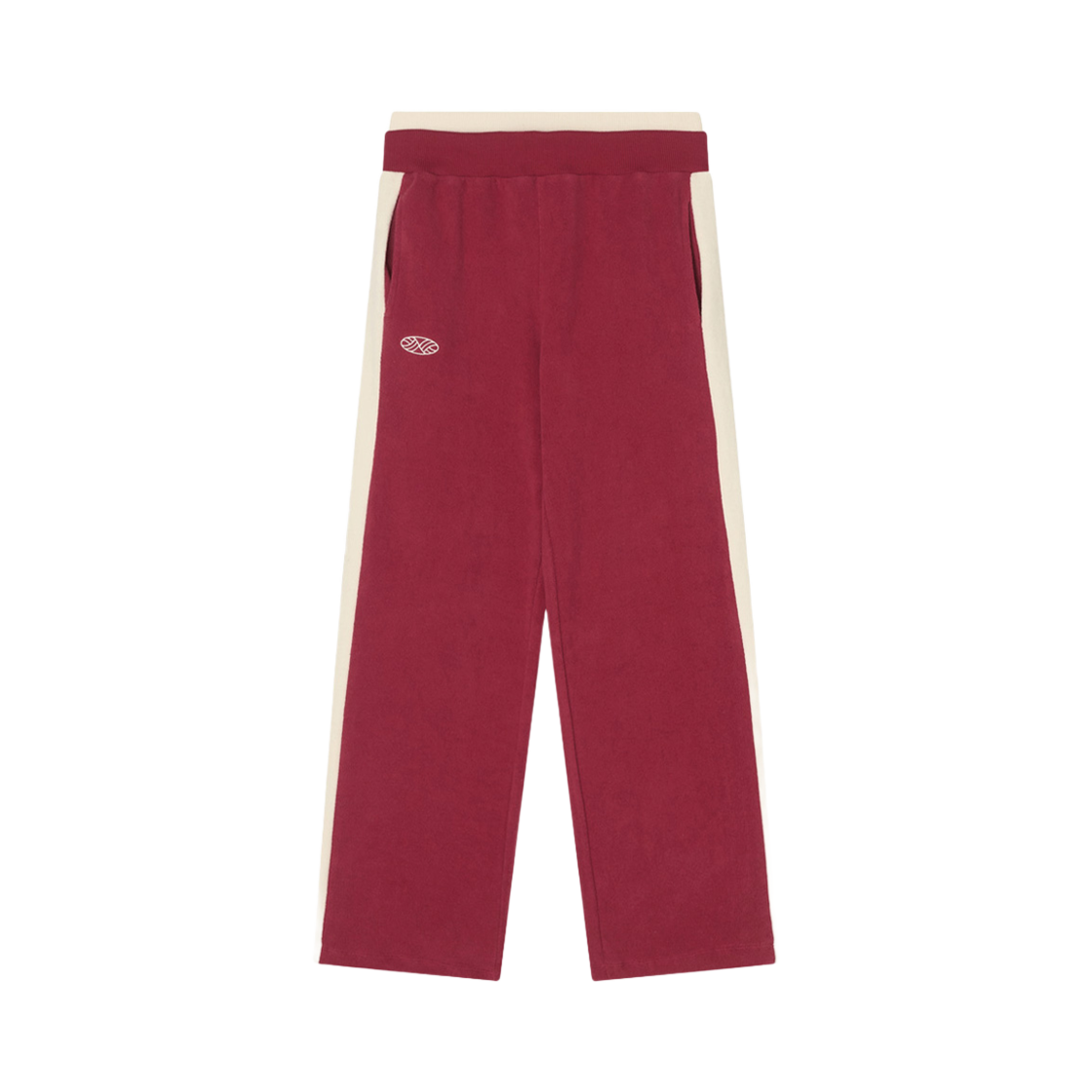 LPT-WD-FLC-TRK-RD Menasoo Fleece Track Wide Pants Red