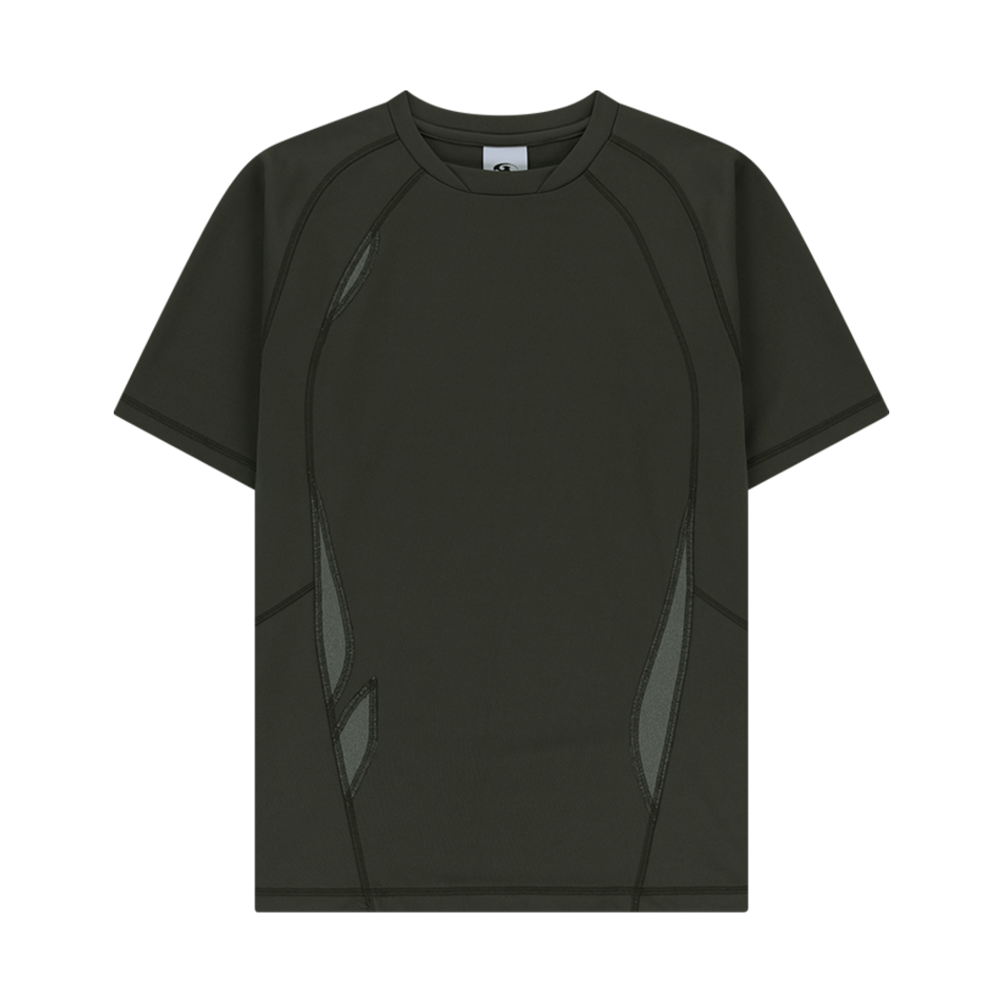 산산기어 팔로잉 패널 티셔츠 머드 카키(Sansan Gear Flowing Panel T-Shirt Mud Khaki)