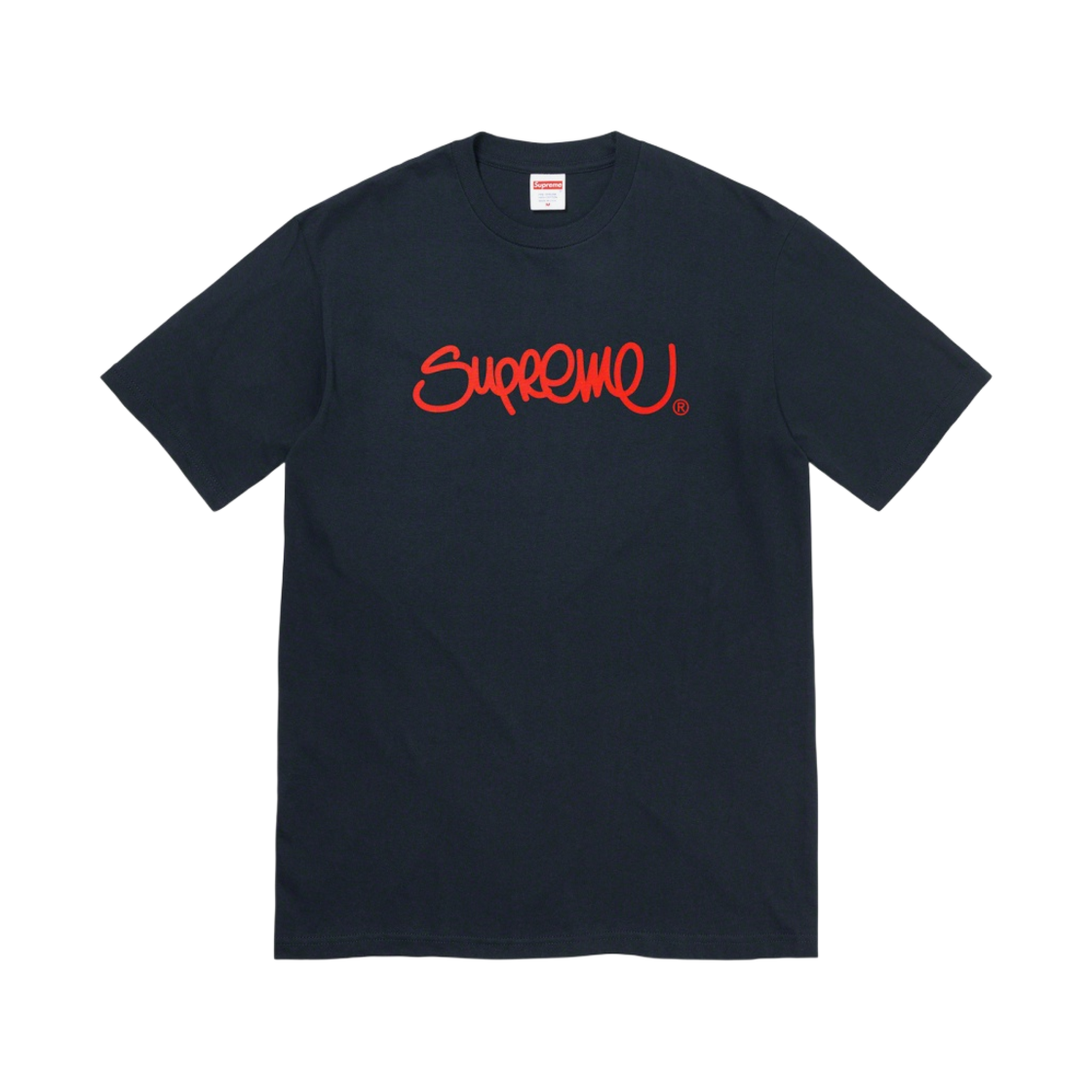 슈프림 핸드스타일 티셔츠 네이비 - 22SS