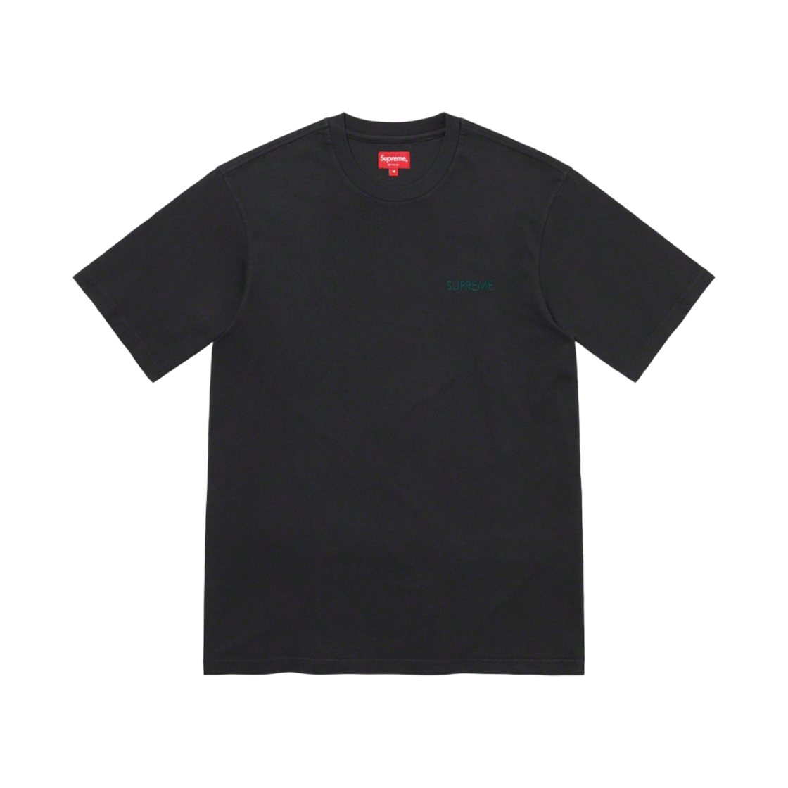 슈프림 워시드 캐피탈 숏슬리브 탑 블랙 - 22FW(Supreme Washed Capital S/S Top Black - 22FW) - 1