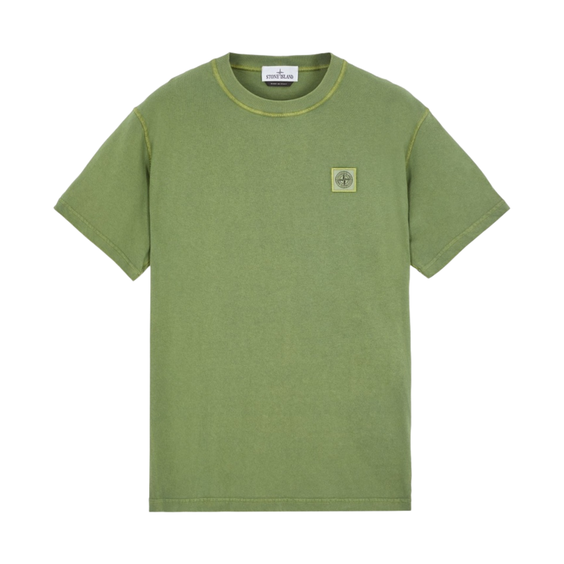 스톤 아일랜드 23742 패치 로고 티셔츠 올리브 그린 - 22FW(Stone Island 23742 Patch Logo T-Shirt Olive Green - 22FW) - 1