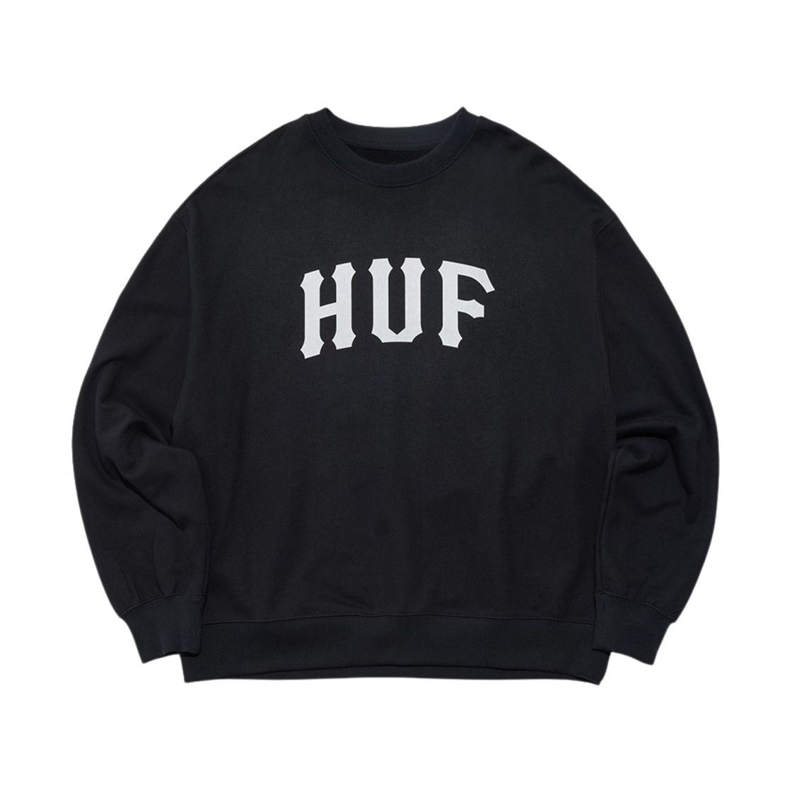 허프 아치 로고 크루넥 블랙