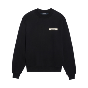 Jacquemus Le Sweatshirt Gros Grain Grosgrain Logo Sweatshirt Black