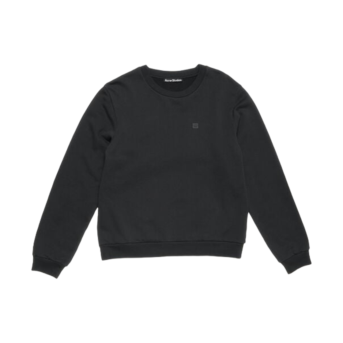 아크네 스튜디오 크루넥 플리스 스웨터 블랙(Acne Studios Crew Neck Fleece Sweater Black) - 1