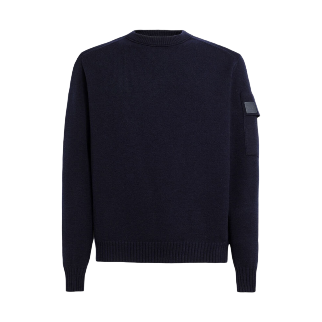 C.P. 컴퍼니 메트로폴리스 시리즈 엑스트라파인 메리노 울 니트 블랙(C.P. Company Metropolis Series Extrafine Merino Wool Knit Black) - 1