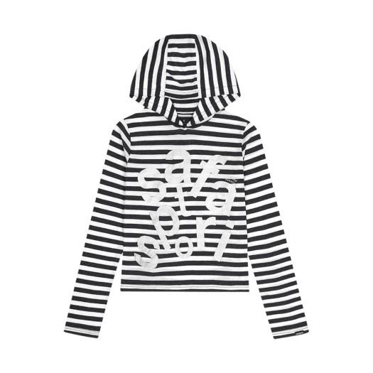 사파리스팟 1/2 티켓팅 스트라이프 보더 후디 그레이