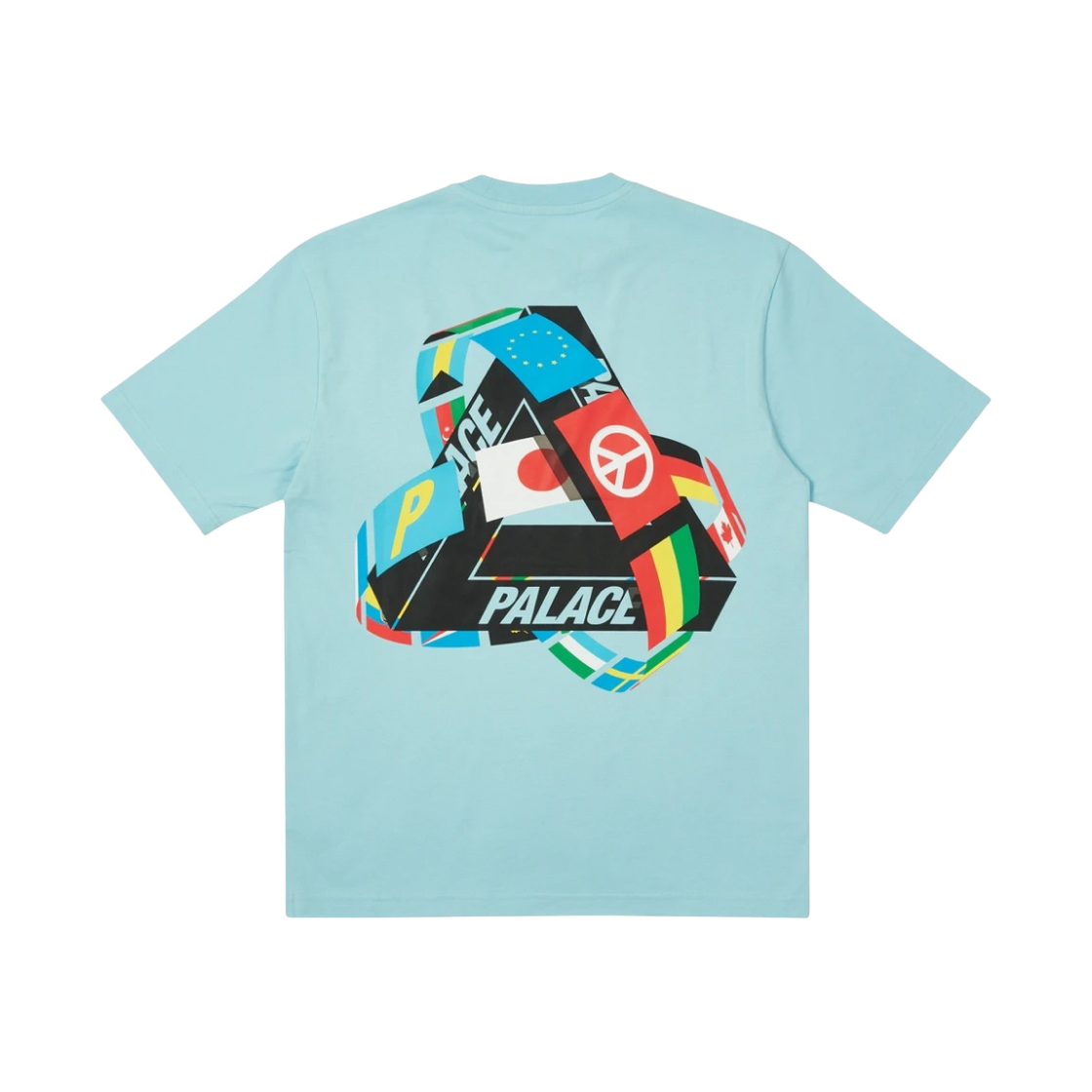 - Palace Tri-Flag T-Shirt Blue - 21SS