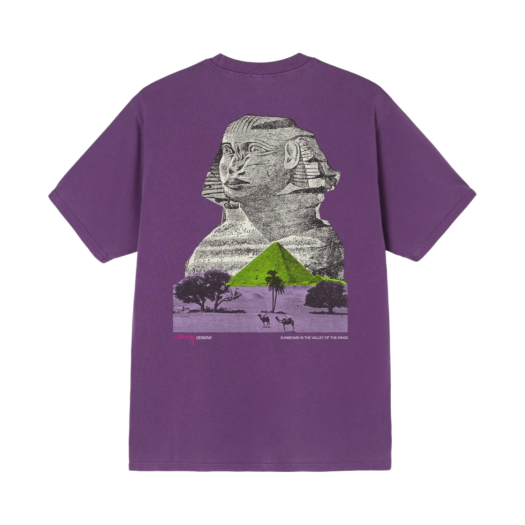 Stussy Sphinx Pigment Dyed T-Shirt Purple