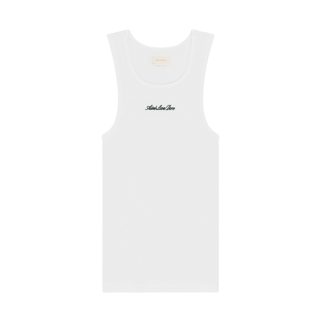 - Aime Leon Dore Embroidered Logo Tank Top Bright White