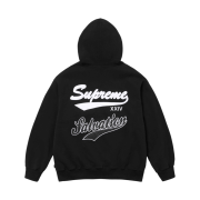 Supreme Salvation Zip Up Hooded Sweatshirt Black - 24SS