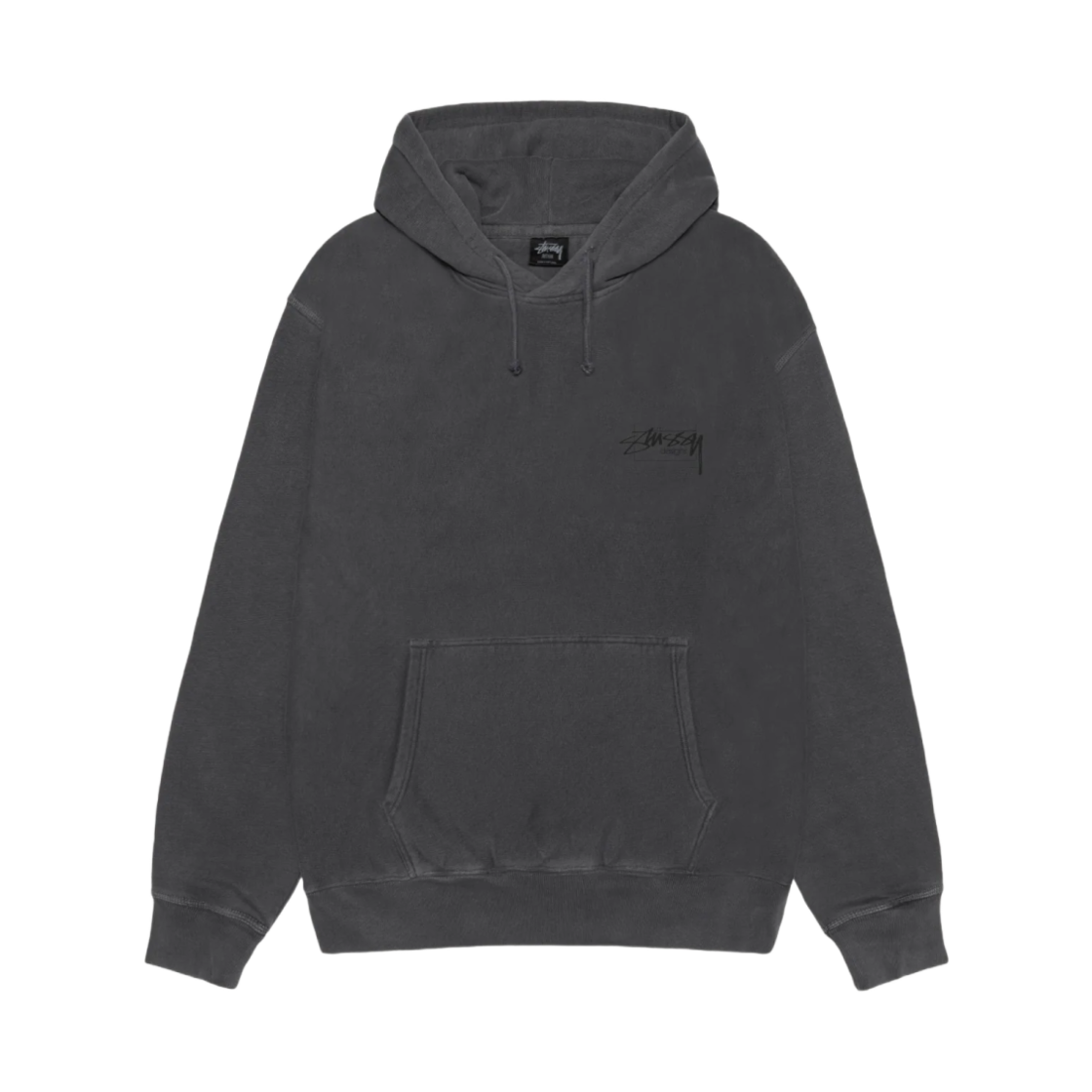 스투시 모던 에이지 피그먼트 다이드 후드 블랙(Stussy Modern Age Pigment Dyed Hoodie Black) - 2